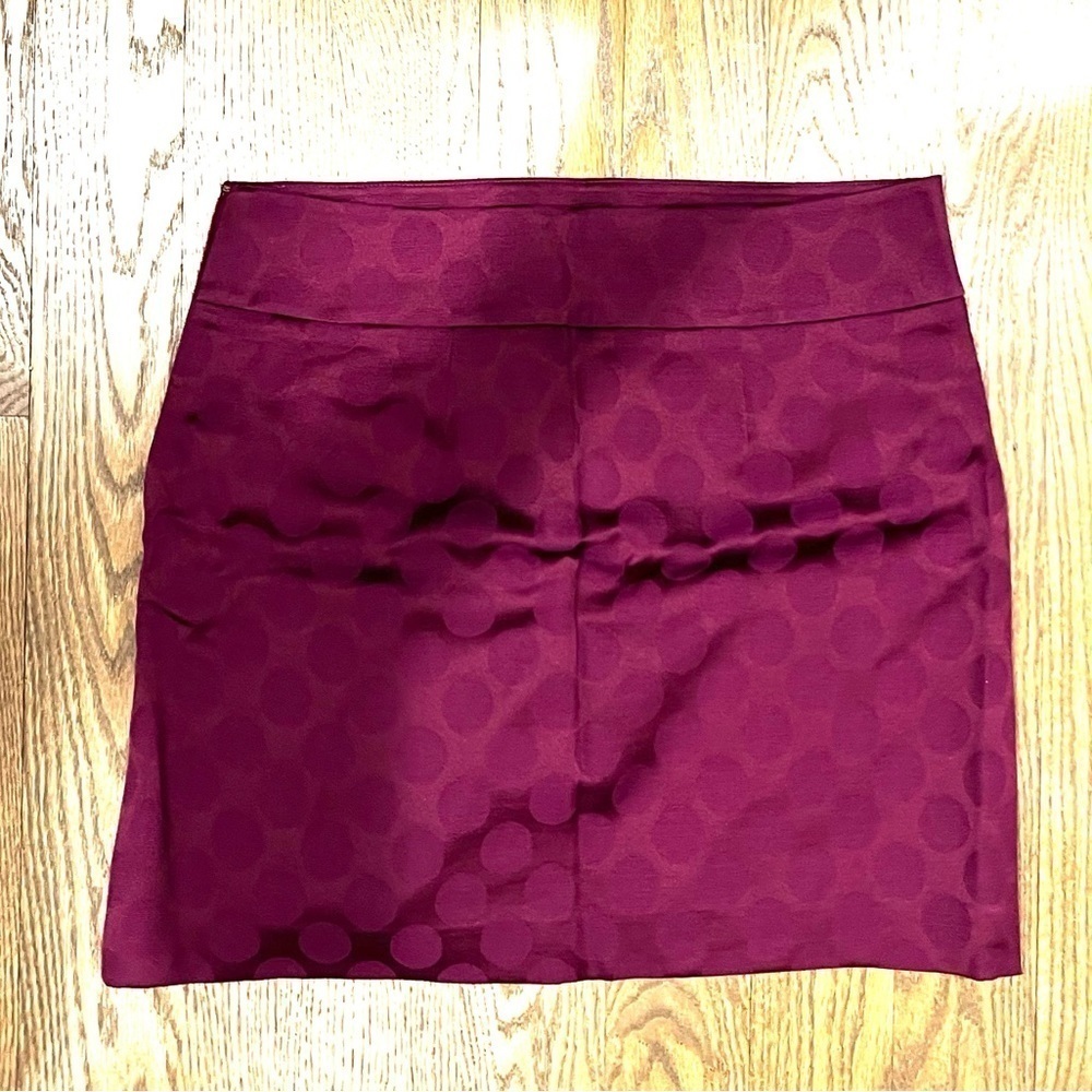 purple dot print skirt - Picture 3 of 5